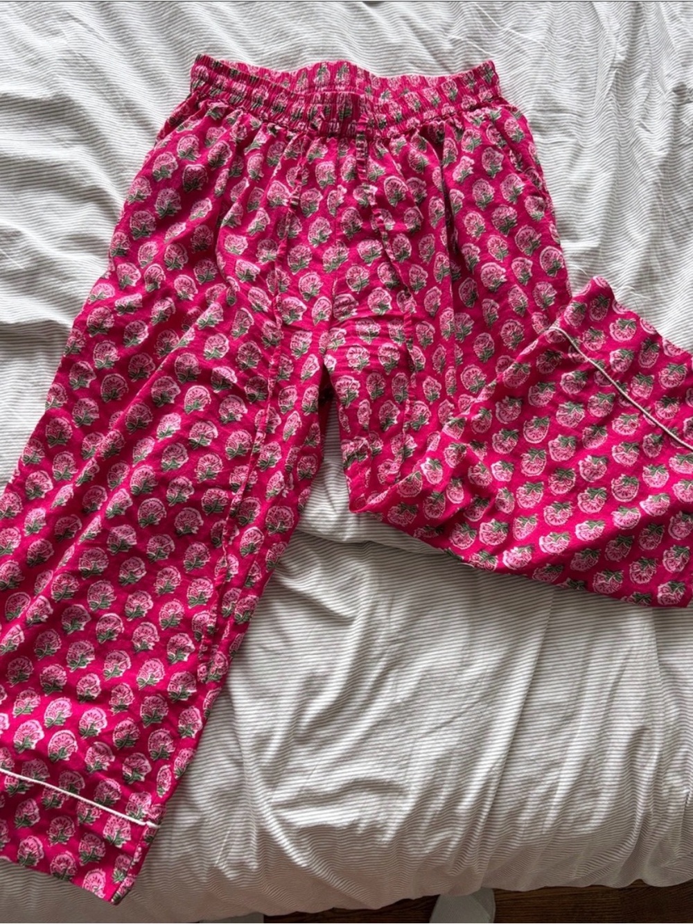 Dolma block print  Cotton Pajama bottoms. S/M